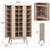 150cm Oak Multimedia Storage Cabinet with 28 Adjustable Shelves