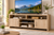 140cm Oak TV Stand Entertainment Unit with Storage Cabinets & Shelves