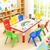 120x60cm Red Kids Adjustable Whiteboard Activity Table and 8 Stackable Chair Set for Drawing Learning and Play