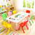 120x60cm Pink Kids Adjustable Whiteboard Activity Table and 8 Stackable Chair Set for Drawing Learning and Play