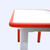 120x60cm Red Kids Adjustable Whiteboard Activity Table and 8 Red Stackable Chair Set for Drawing Learning and Play
