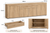 180cm Woodgrain Buffet Sideboard Storage Cabinet – Natural