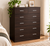 Tallboy 6 Drawers Storage Cabinet - Walnut