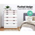 6 Chest of Drawers Tallboy Cabinet Storage Dresser Table Bedroom Storage