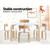 Kids Table and Chair Set Study Desk Dining Wooden DS