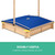 Wooden Outdoor Sand Box Set Sand Pit Natural Wood