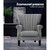 Upholstered Fabric Armchair Accent Tub Chairs Modern seat Sofa Lounge Grey