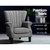 Upholstered Fabric Armchair Accent Tub Chairs Modern seat Sofa Lounge Grey
