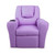 Kids PU Leather Reclining Armchair - Purple