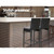 Outdoor Bar Stools Dining Chairs Rattan Furniture X2 Outdoor Bar Stools Dining Chairs Rattan Furniture X2