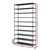 50 Pairs 10 Tier Shoe Rack Metal Shelf Holder Stackable Portable Black