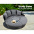 Outdoor Lounge Setting Patio Furniture Sofa Wicker Rattan Garden Chairs Black