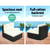 2PC Outdoor Furniture Sofa Set Wicker Rattan Garden Lounge Chair Settings