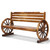 Garden Bench Wooden Wagon Chair 3 Seat Outdoor Furniture Backyard Lounge