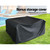 Garden Furniture Outdoor Lounge Setting Wicker Sofa Patio Storage cover Grey