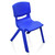 60x60cm Blue Kids Plastic Activity Table and 4 Chairs Set for Toddlers Preschool Playroom Classroom Furniture