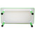 120x60cm Kids Adjustable Whiteboard Activity Table with Green Trim for Drawing Learning Playroom and Classroom Use