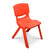 60x60cm Red Kids Plastic Activity Table and 4 Chairs Set for Toddlers Preschool Playroom Classroom Furniture
