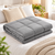 Giselle Bedding 7kg Weighted Blanket Light Grey Microfibre Gravity Blanket 152x203cm