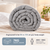 Giselle Bedding 7kg Weighted Blanket Light Grey Microfibre Gravity Blanket 152x203cm