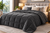 Giselle Bedding 11kg Weighted Blanket Heavy Gravity Blanket Dark Grey 152x203cm