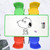 120x60cm Green Kids Adjustable Whiteboard Activity Table and 6 Green Stackable Chair Set for Drawing Learning and Play