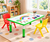 120cm Green Adjustable Kids Whiteboard Activity Table & Chairs Set – Green or Colourful Chairs