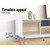 Wooden Entertainment Unit - White & Wood
