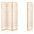 3 Panel Wooden Room Divider - Natural