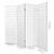 4 Panel Wooden Room Divider - White