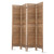 Room Divider Privacy Screen Foldable Partition Stand 4 Panel Brown