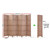 6 Panel Room Divider Screen Privacy Rattan Timber Foldable Dividers Stand Hand Woven
