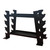 Heavy Duty Dumbbell & Kettlebell Storage Rack 200KG Capacity – Black Metal Home Gym Stand