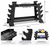Heavy Duty Dumbbell & Kettlebell Storage Rack 200KG Capacity – Black Metal Home Gym Stand