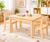 120cm Solid Pine Wood Kids Activity Table & Chairs Set – Wooden or Colourful Plastic Chairs
