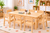 120cm Solid Pine Wood Kids Activity Table & Chairs Set – Wooden or Colourful Plastic Chairs