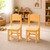 Solid Pine Wood Kids Chairs – Scandinavian Wooden Chairs 2/4/6 Pack Natural