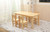 Set of 6 Solid Pine Wood Kids Chairs Fully Assembled Scandinavian Wooden Chairs for Playroom