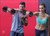 40KG Premium Vinyl Dumbbell Barbell Weight Set Home Gym Fitness Training Black Red