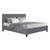 Artiss NEO Double Bed Frame Grey Fabric Upholstered Wooden Slat Bed