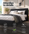 Artiss NEO Queen Bed Frame Charcoal Fabric Upholstered Wooden Slat Bed