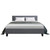 Artiss NEO Queen Bed Frame Grey Fabric Upholstered Wooden Slat Bed