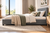Artiss NINO King Single Gas Lift Bed Frame Grey Fabric Upholstered Storage Bed