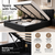 Artiss NINO Queen Gas Lift Bed Frame Black PU Leather Upholstered Storage Bed