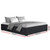 TOKI Queen Gas Lift Bed Frame Charcoal Fabric Upholstered Storage Base