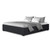 TOKI Queen Gas Lift Bed Frame Charcoal Fabric Upholstered Storage Base