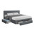 Artiss AVIO King Bed Frame Grey Fabric Upholstered with 4 Storage Drawers
