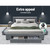 Avio Bed Frame Fabric Storage Drawers - Grey King
