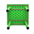 60x60cm Green Kids Plastic Activity Table Square Toddler Play Study Craft Table for Home Daycare Classroom Use