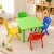 60cm Green Square Kids Activity Table & Chairs Set – Green or Colourful Chairs